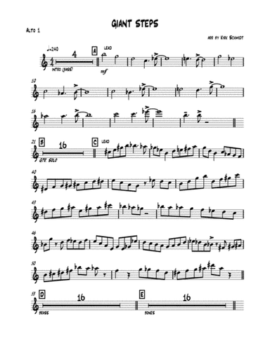 Giant Steps (arr. Kirk Schmidt)