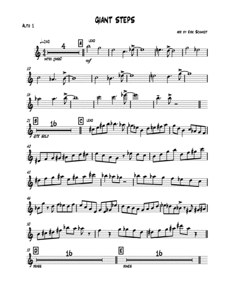 Giant Steps (arr. Kirk Schmidt)