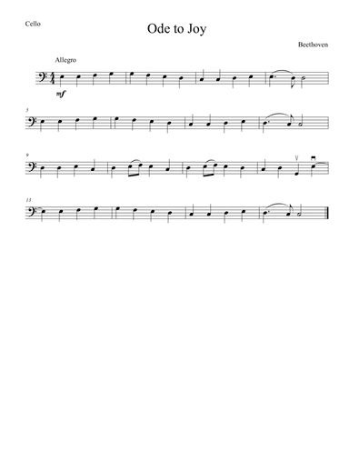 Ode to Joy (arr. Hitoshi Suzuki)