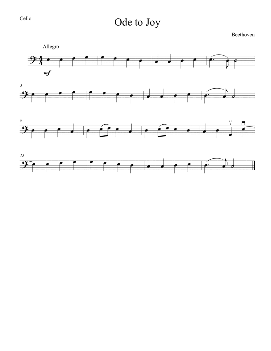 Ode to Joy (arr. Hitoshi Suzuki)