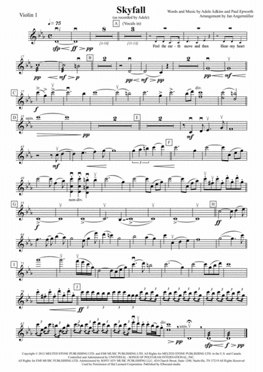 Skyfall (arr. Jan Angermüller)
