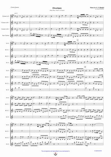 Overture (Water Music) (arr. Josef STASTNY)