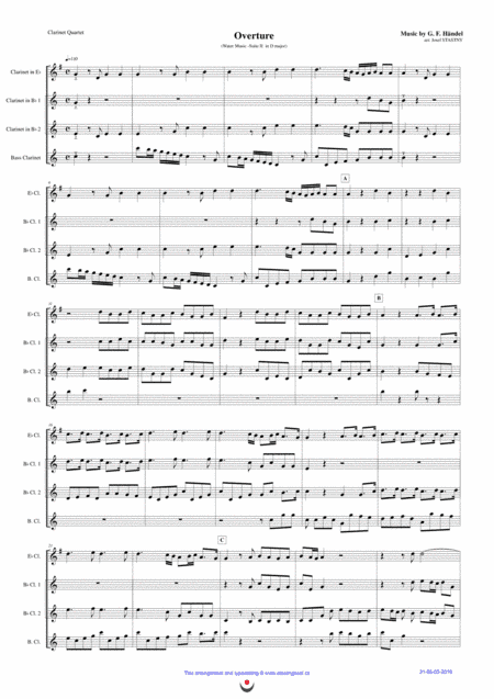 Overture (Water Music) (arr. Josef STASTNY)