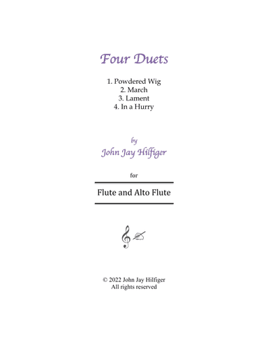 Four Duets for Flute and Alto Flute