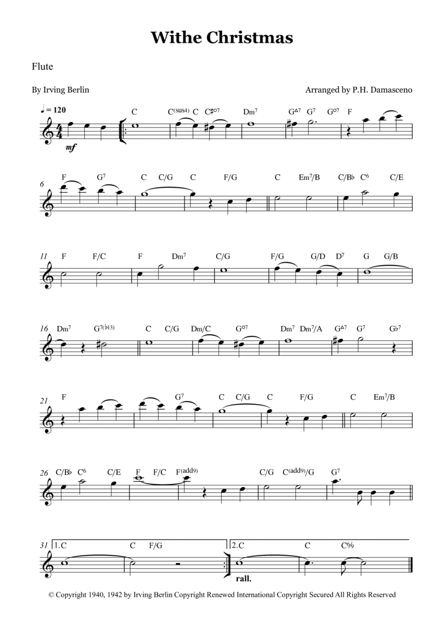 White Christmas (arr. P.H. Damasceno)