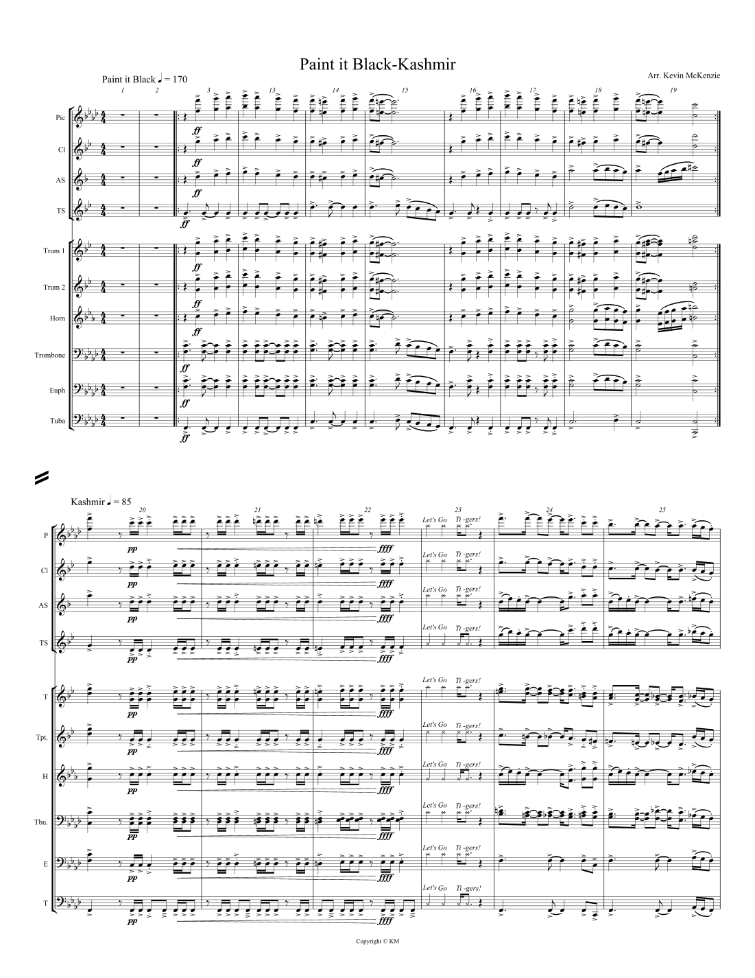 Paint It, Black (arr. Kevin McKenzie)