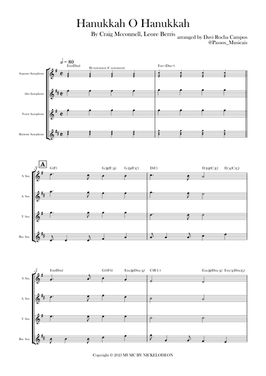 Hanukkah O Hanukkah (arr. Davi Rocha Campos)
