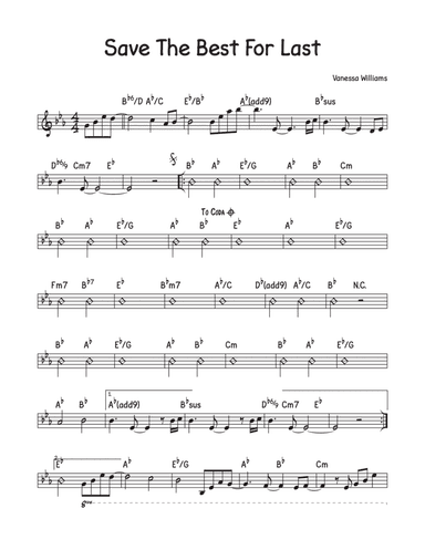 Save The Best For Last (arr. David M Fagnant)