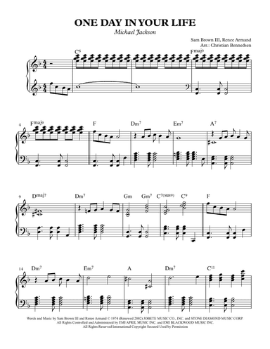 One Day In Your Life (arr. Christian Bennedsen)