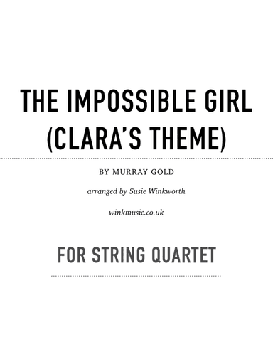 The Impossible Girl (arr. Susie Winkworth winkmusic.co.uk)