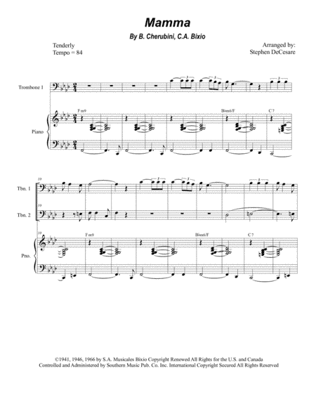 Mama (mamma) (arr. Stephen DeCesare)