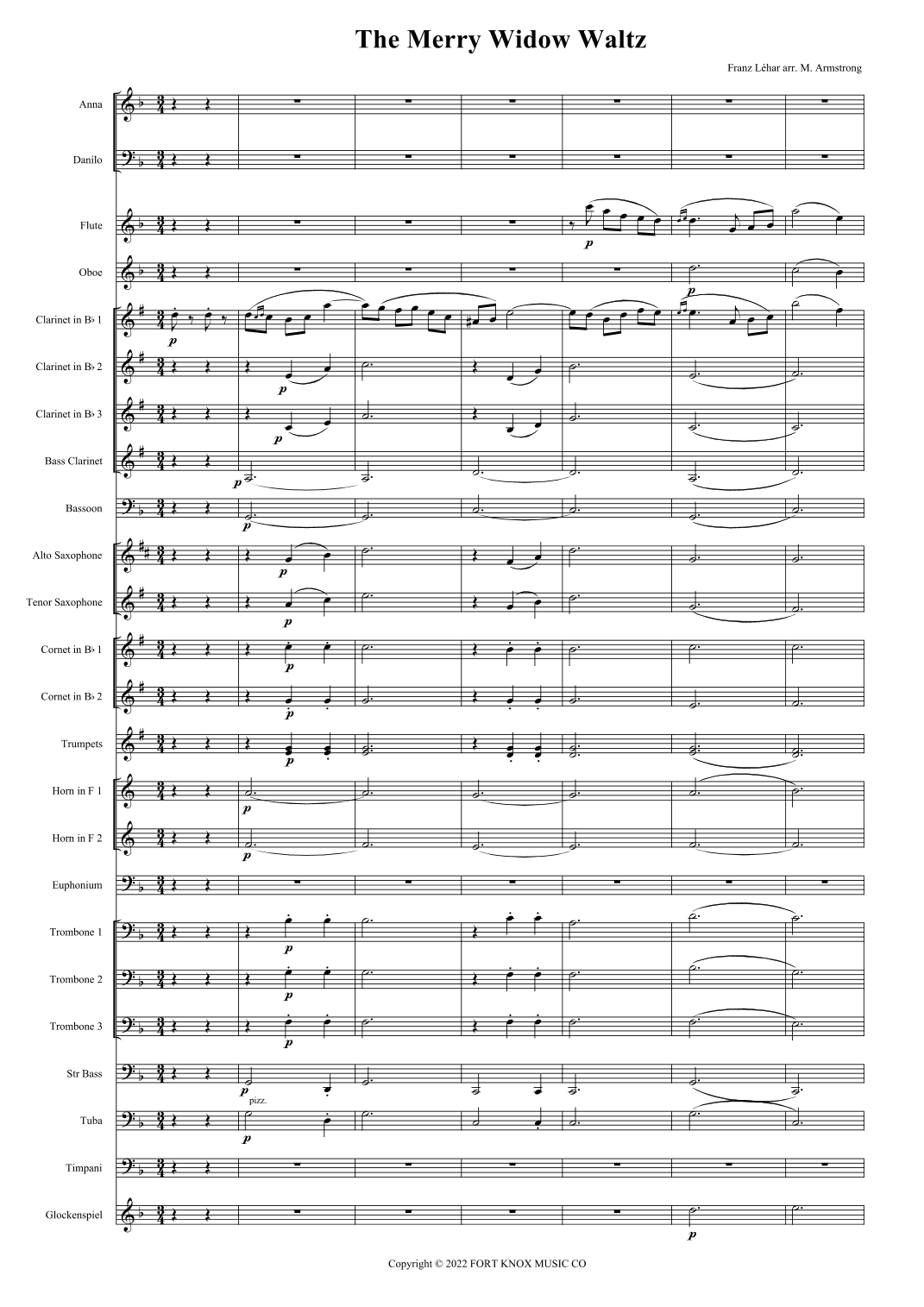 The Merry Widow Waltz (arr. Mark Armstrong)