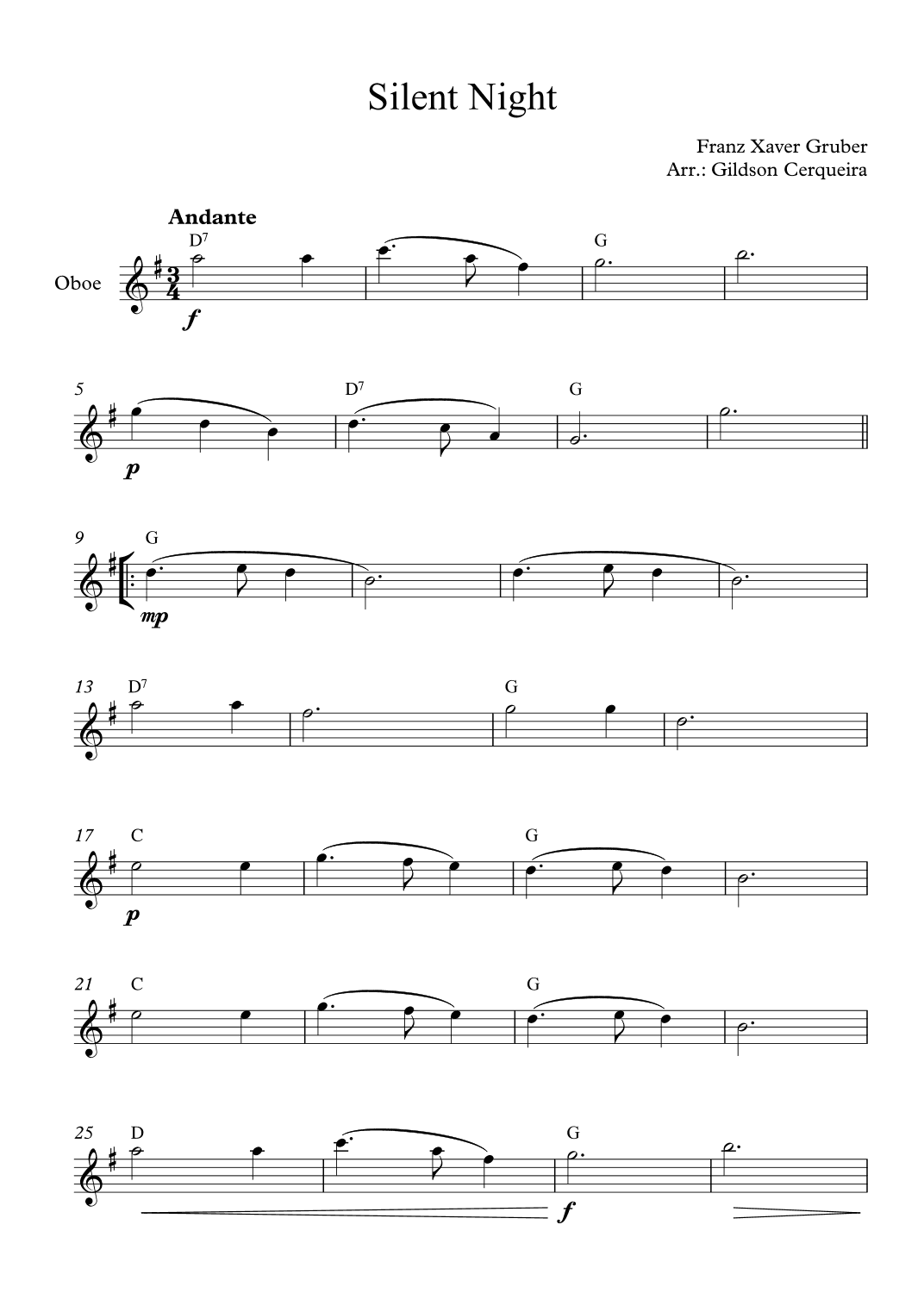 Silent Night (arr. Gildson Cerqueira)