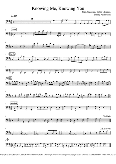 Knowing Me, Knowing You (arr. Jussi Kontinen)