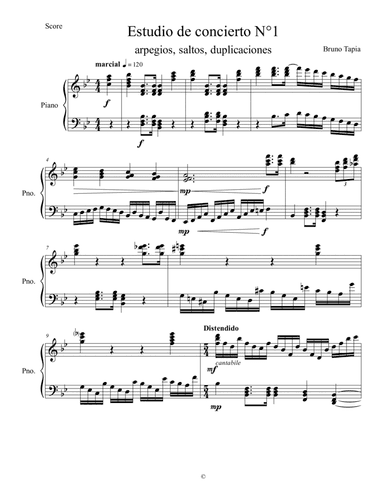 Estudio de concierto para piano No.1