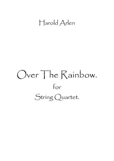 Over The Rainbow (arr. Spence Bundy)