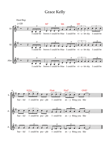 Grace Kelly (arr. MaryAnne Muglia Smith)