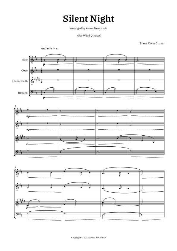 Silent Night (arr. Aaron Newcastle)