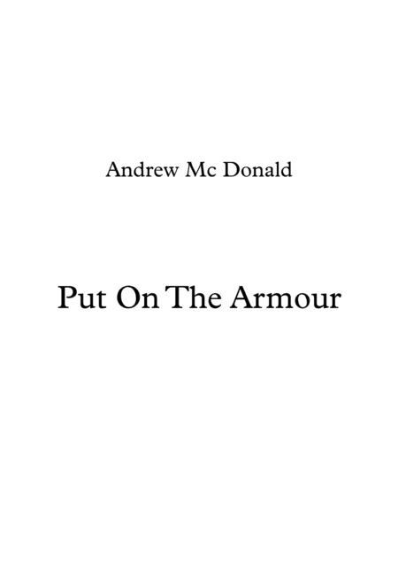 Put On The Armor