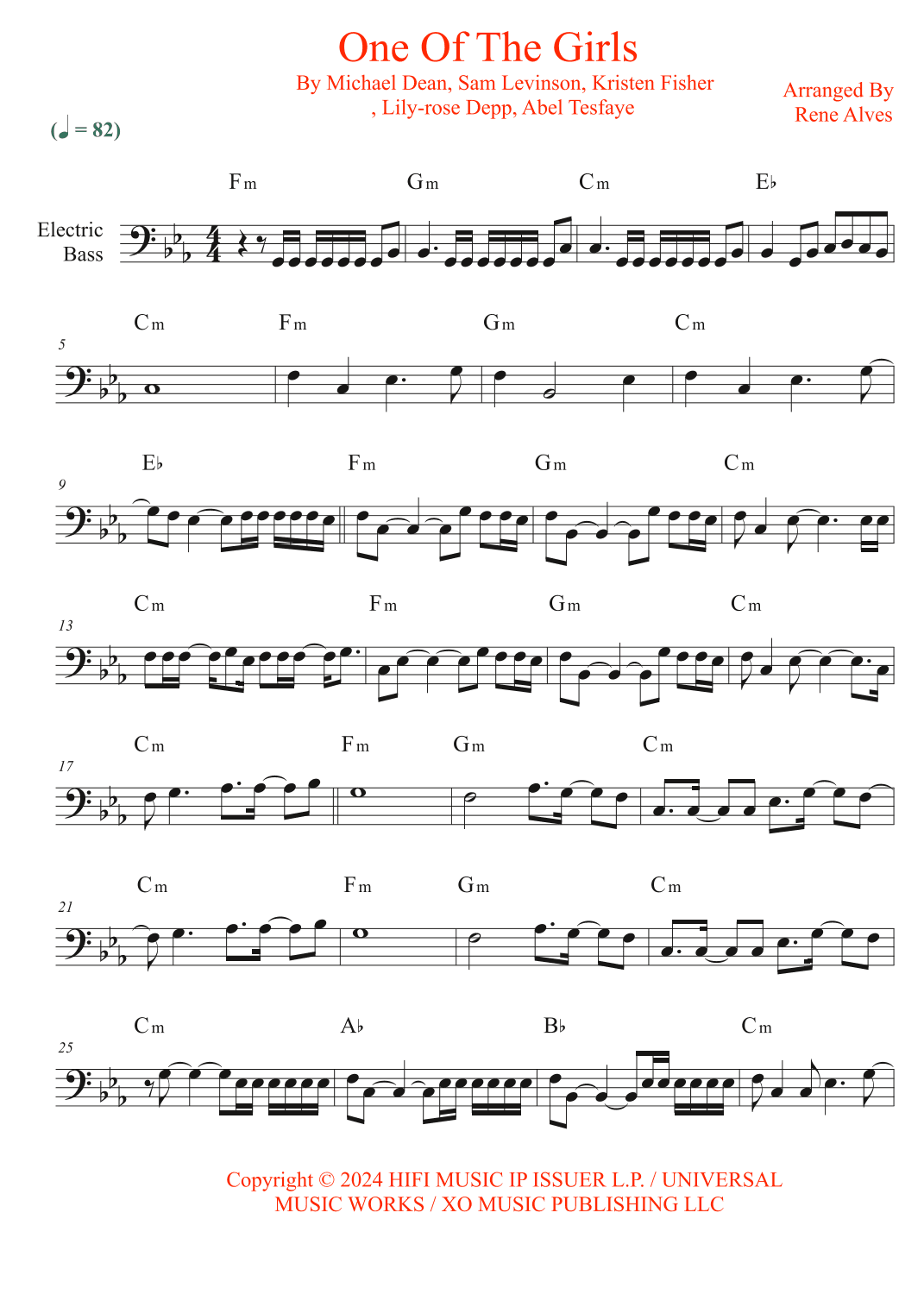One Of The Girls (arr. Rene Alves)