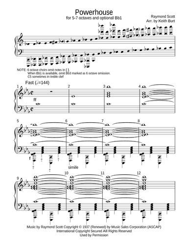 Powerhouse - Score Only (arr. Keith Burt)