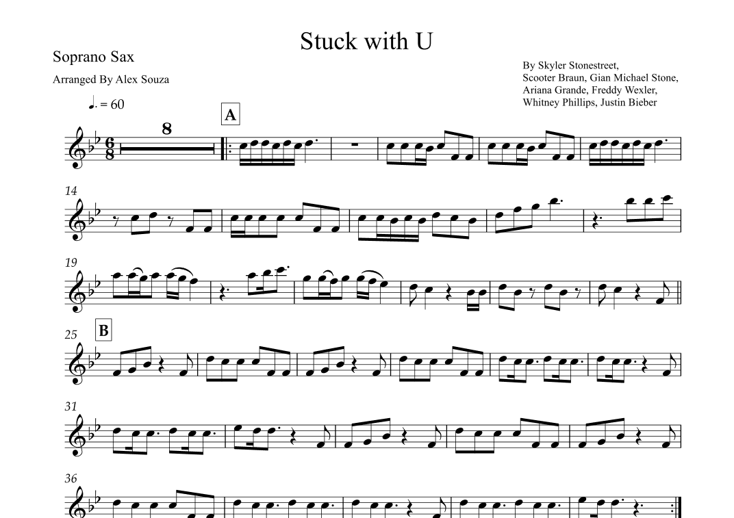 Stuck With U (arr. Alex Souza)