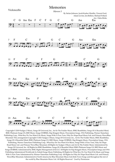 Memories (arr. Fabio Britto)