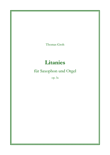 Litanies (for saxophone and organ)