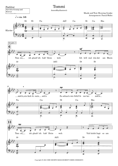 Tommi (arr. Pascal Hahn)