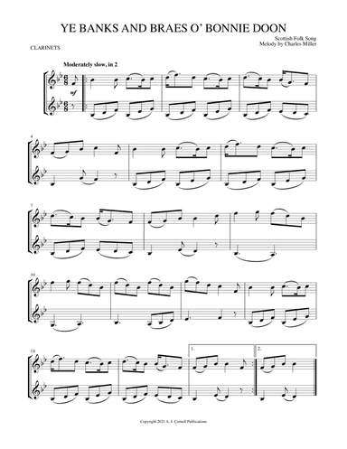 Ye Banks and Braes o’ Bonnie Doon (arr. Mark Phillips)
