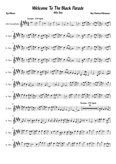 Welcome To The Black Parade (arr. Vyrl)
