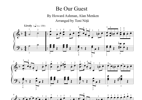 Be Our Guest (arr. Toni Nita)
