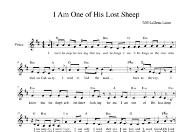 I am One of His Lost Sheep