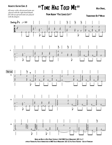 Time Has Told Me (arr. Accubass)