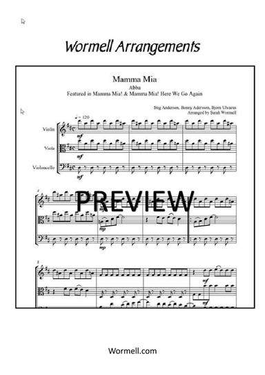 Mamma Mia (arr. Sarah Wormell)