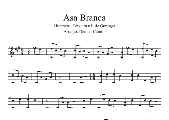 Asa Branca (arr. Denner Camilo Gonçalves)