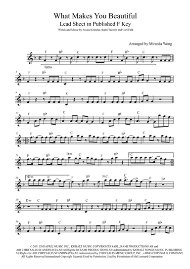 What Makes You Beautiful (arr. Miranda Wong)