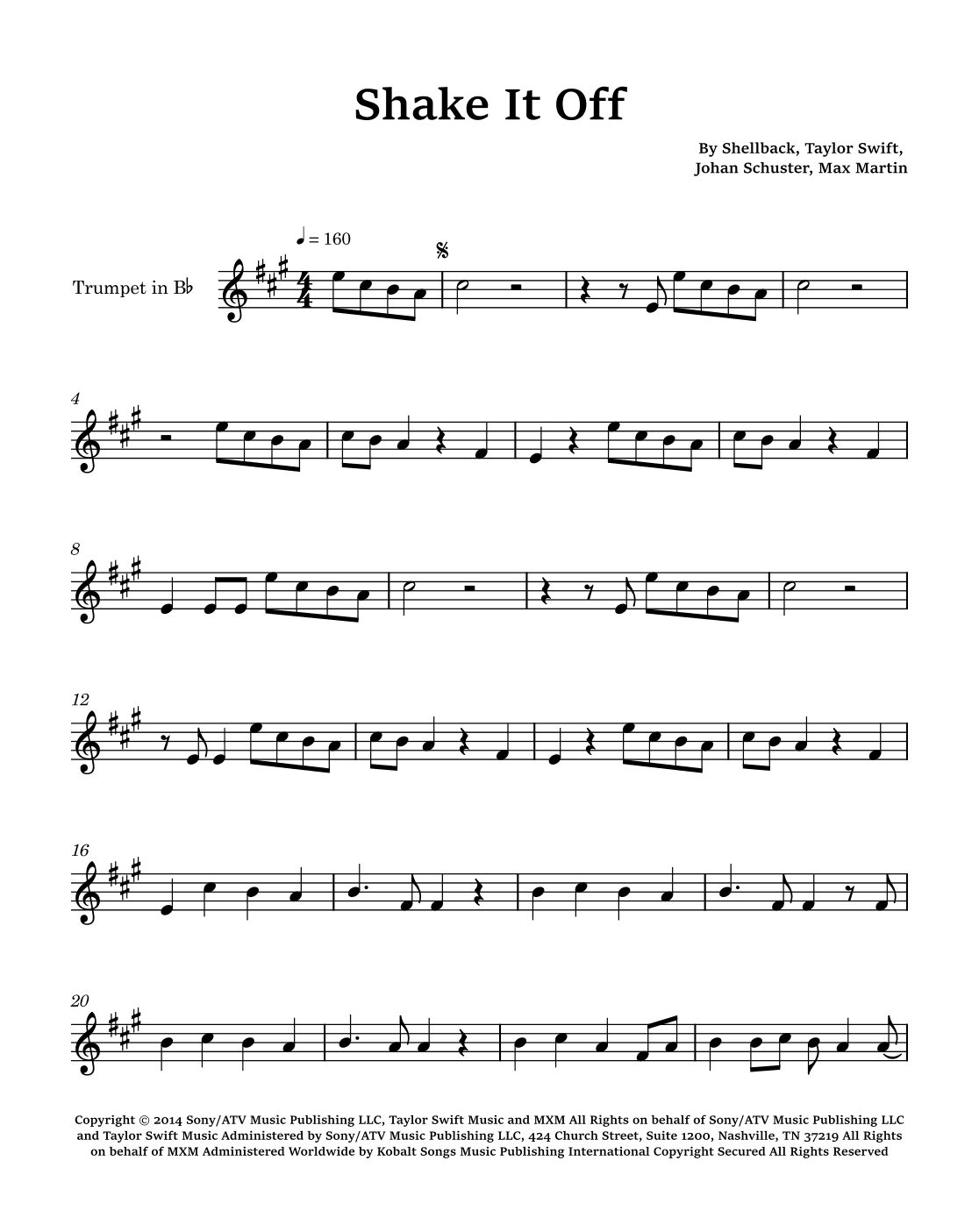 Shake It Off (arr. Glauco Fernandes)