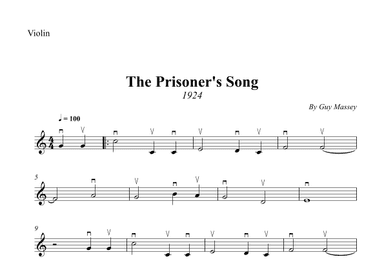 The Prisoner's Song (arr. Wesley S. SIlva)