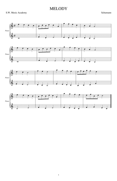 Melody (arr. Shirley Rhoades Shannon)