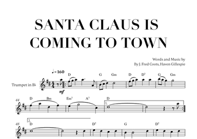 Santa Claus Is Comin' To Town (arr. Cadenza Editions)