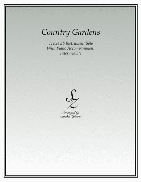 Country Gardens (treble Eb instrument solo) (arr. Sandra Zylstra)