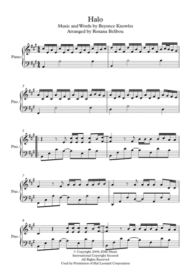 Halo (arr. Roxana Belibou)