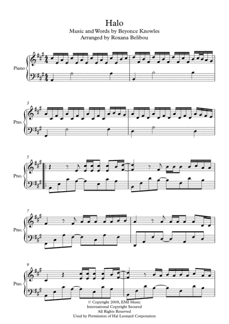 Halo (arr. Roxana Belibou)