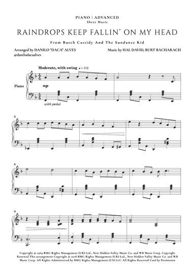 Raindrops Keep Fallin' On My Head (arr. Danilo "Daca" Alves)