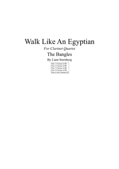 Walk Like An Egyptian (arr. Tim Curd)