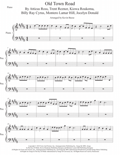 Old Town Road (remix) (arr. Kevin Busse)
