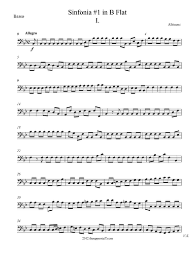 Sinfonia #1 in B Flat Major Movement 1 (arr. Nick Lacanski)