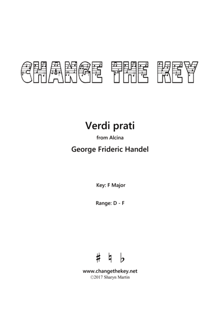 Verdi Prati - F Major (arr. Change the Key)