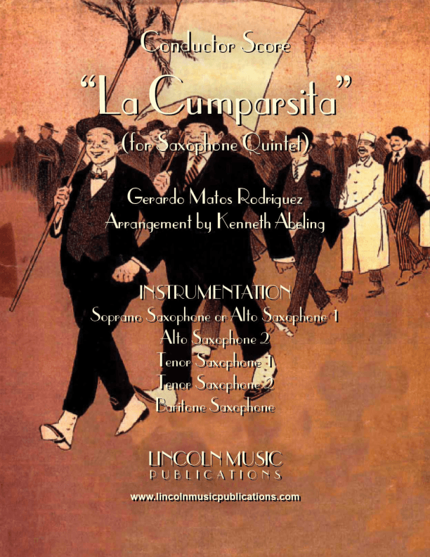 La Cumparsita (Tango) (for Saxophone Quintet SATTB or AATTB) (arr. Kenneth Abeling)